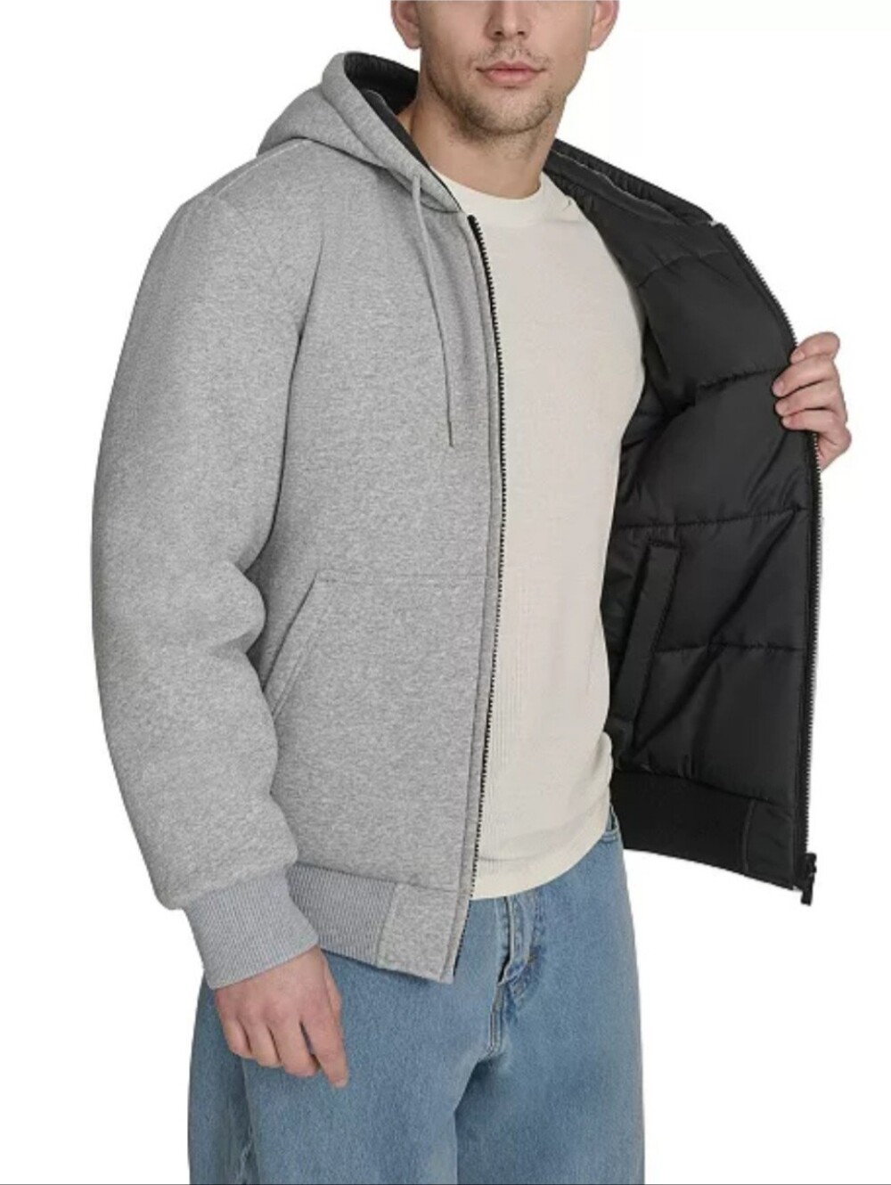 Champion Men's Reversible Hooded Bomber Jacket XL - Picture 7 of 11